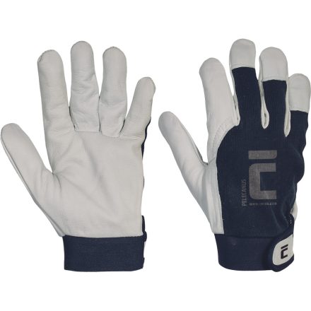 Cerva kecskebőr tenyerű kesztyű Pelecanus fehér-kék