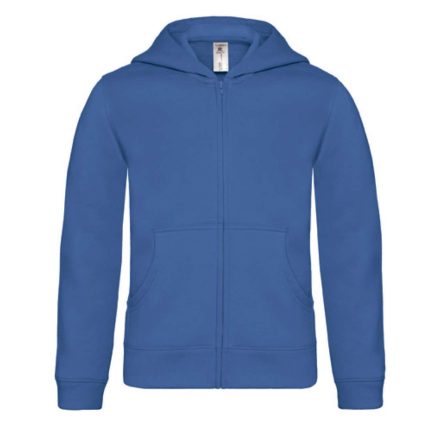 B&C gyerek pulóver Hooded Full Zip 280 királykék