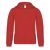 B&C gyerek pulóver Hooded Full Zip 280 piros