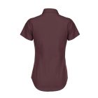 B&C rövid ujjú női ing Black Tie SSL 135 bordó