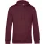 B&C kapucnis pulóver Organic 280 bordó