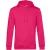 B&C kapucnis pulóver Organic 280 pink