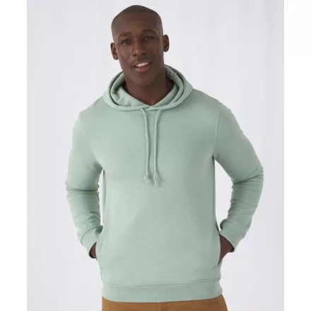 B&C kapucnis pulóver Organic 280 zsálya