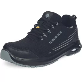 Cerva munkavédelmi cipő Halwill Pro MF S1PS ESD SR fekete-sárga