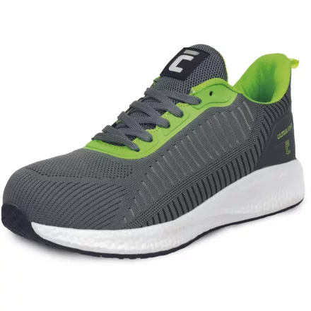 Cerva munkavédelmi cipő UltraLight MF ESD O1 szürke-fehér-lime