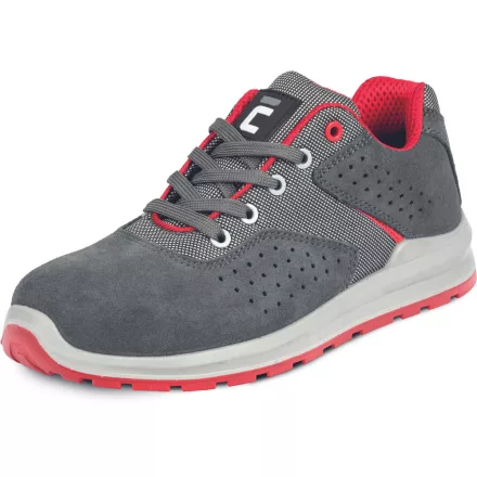 Cerva munkavédelmi cipő Grimma S1PS MF SR szürke-piros