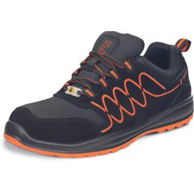   Cerva munkavédelmi cipő Raven Sporty S1P ESD fekete-narancs