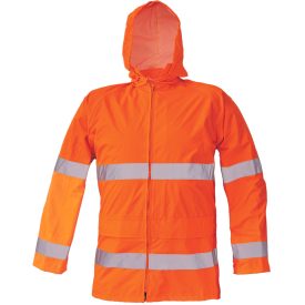 Cerva láthatósági esőkabát Gordon Hi-Vis narancs
