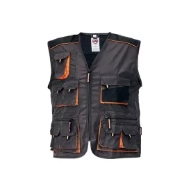 Emerton munkás mellény fekete-narancs