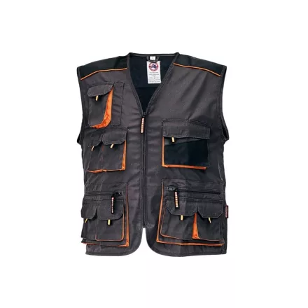 Emerton munkás mellény fekete-narancs