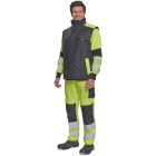 Cerva mellény Max Vivo fekete-neon sárga