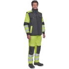 Cerva mellény Max Vivo fekete-neon sárga