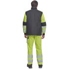 Cerva mellény Max Vivo fekete-neon sárga