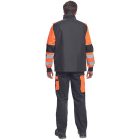 Cerva mellény Max Vivo fekete-neon narancs