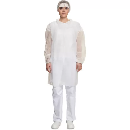 Cerva egyszerhasználatos látogatóköpeny Bat fehér