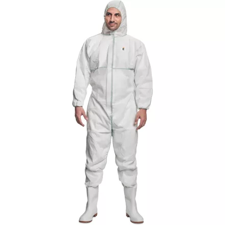 Cerva védőoverál ChemSafe C1 5/6 fehér