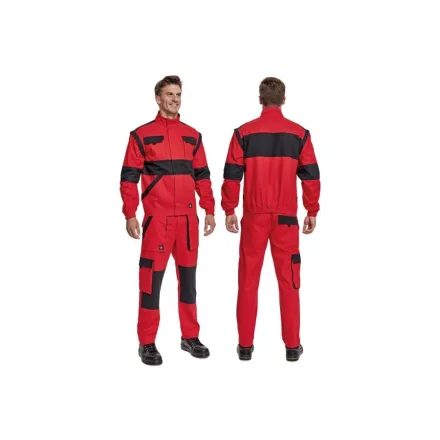 Cerva munkás dzseki Max Neo 260 levehető ujjal piros-fekete