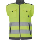 Cerva munkás dzseki Max Vivo HV levehető ujjal fluo-sárga-fekete