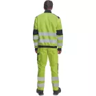 Cerva munkás dzseki Max Vivo HV levehető ujjal fluo-sárga-fekete