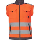 Cerva munkás dzseki Max Vivo HV levehető ujjal fluo-narancs-fekete