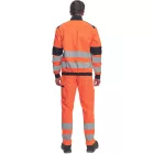 Cerva munkás dzseki Max Vivo HV levehető ujjal fluo-narancs-fekete