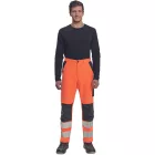 Cerva derekas munkásnadrág Max Vivo HV fluo-narancs-fekete