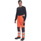 Cerva derekas munkásnadrág Max Vivo HV fluo-narancs-fekete