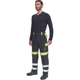 Cerva munkásnadrág Max Vivo RFLX fekete-sárga