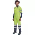 Cerva kantáros munkásnadrág Lorca HV fluo-sárga-tengerkék