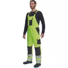 Cerva kantáros munkásnadrág Max Vivo HV fluo-sárga-fekete