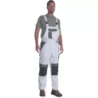 Cerva kantáros munkásnadrág Max Eco Stretch 245 fehér-szürke