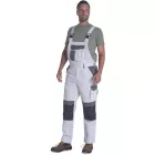 Cerva kantáros munkásnadrág Max Eco Stretch 245 fehér-szürke