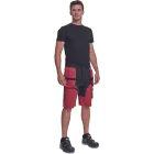 Cerva rövidnadrág Keilor FP Strech piros-fekete