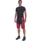 Cerva rövidnadrág Keilor FP Strech piros-fekete