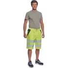 Cerva rövidnadrág Max Vivo HV fluo-sárga-fekete
