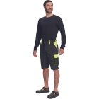 Cerva rövidnadrág Max Vivo 250 fekete-neon sárga