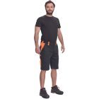 Cerva rövidnadrág Max Vivo 250 fekete-neon narancs