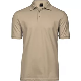 Tee Jays galléros póló Luxury Stretch 215 homokszín