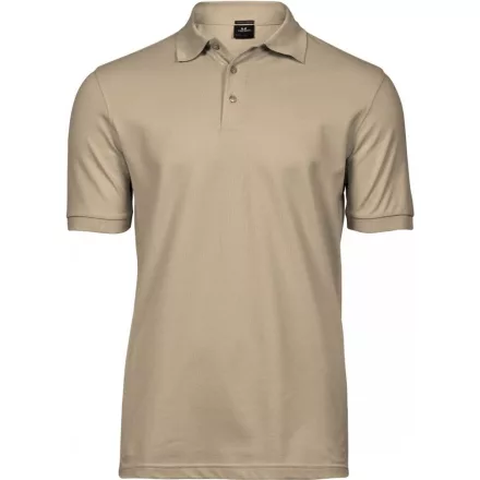 Tee Jays galléros póló Luxury Stretch 215 homokszín