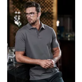 Tee Jays galléros póló Luxury Stretch 215 porszürke