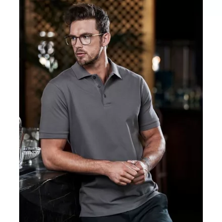 Tee Jays galléros póló Luxury Stretch 215 porszürke