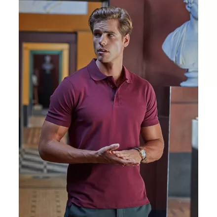 Tee Jays galléros póló Luxury Stretch 215 vörös