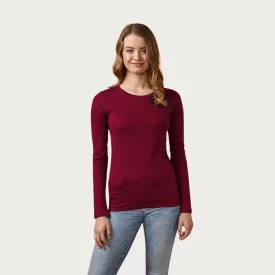 Promodoro hosszú ujjú női póló Roundneck LS 140 berry
