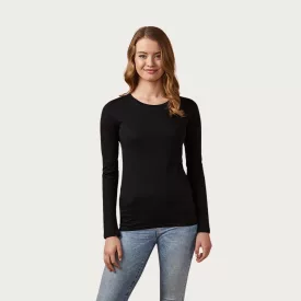 Promodoro hosszú ujjú női póló Roundneck LS 140 fekete