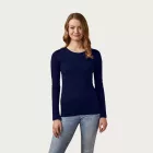 Promodoro hosszú ujjú női póló Roundneck LS 140 tengerkék