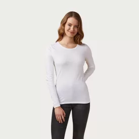 Promodoro hosszú ujjú női póló Roundneck LS 140 fehér