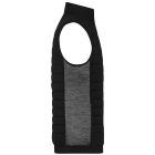 James&Nicholson mellény Hybrid fekete-melírozott carbon