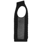 James&Nicholson mellény Hybrid fekete-melírozott carbon