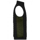 James&Nicholson mellény Hybrid fekete-melírozott olíva