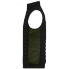 James&Nicholson mellény Hybrid fekete-melírozott olíva